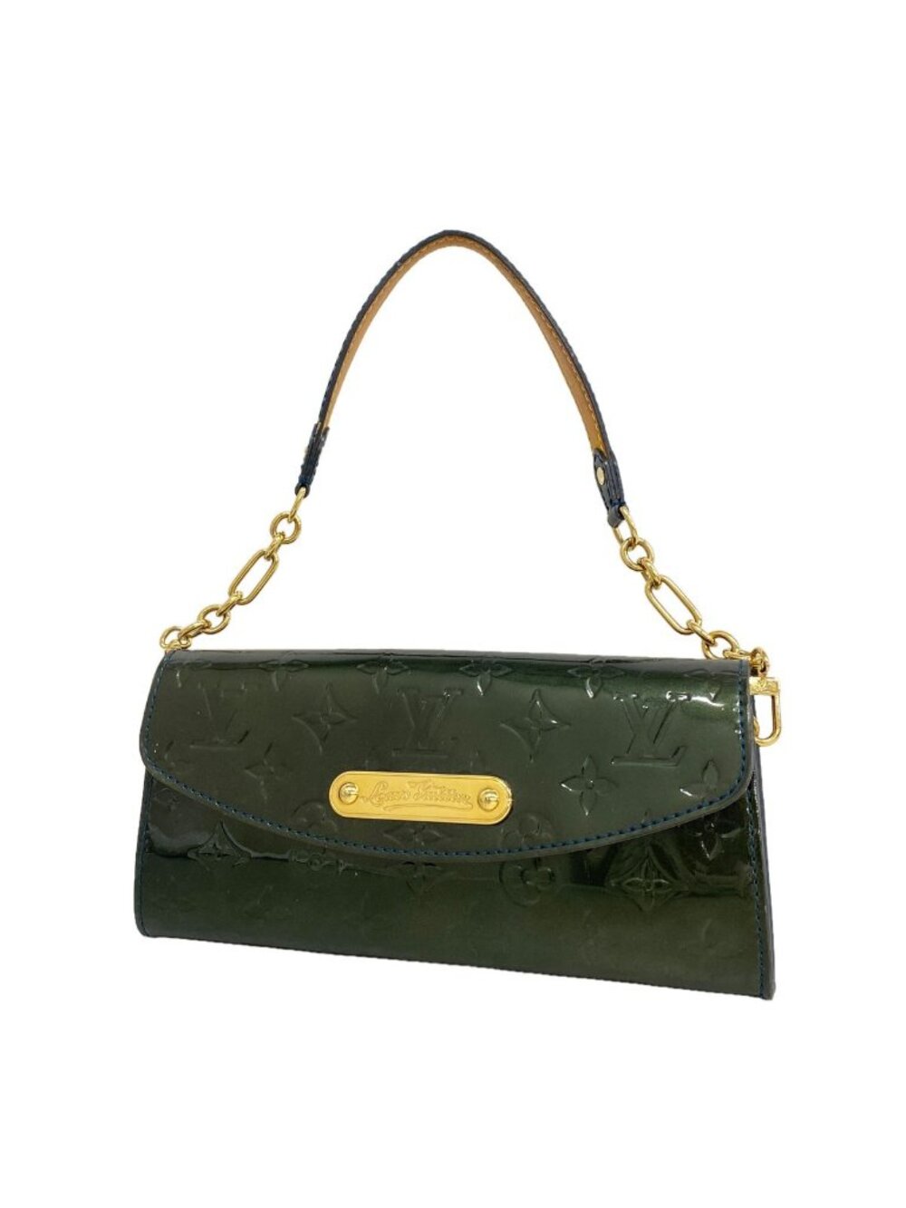 Louis Vuitton Handbag Vernis Sunset Blue Bird Bleu Nuit